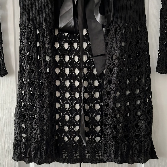 NWT black Tuzzi long jacket/cardigan - Picture 6 of 15